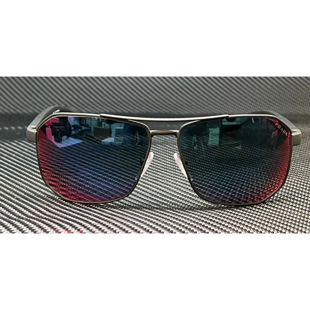 Prada Mens Grey Mirror Sunglasses